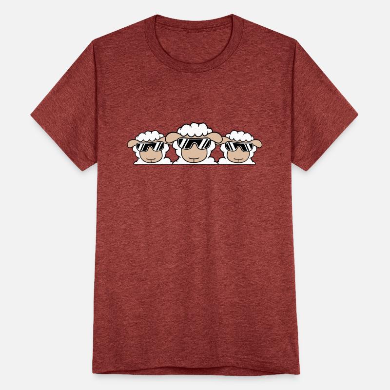 3 Dj Sheep Behind Fence Wall Sunglasses Friends