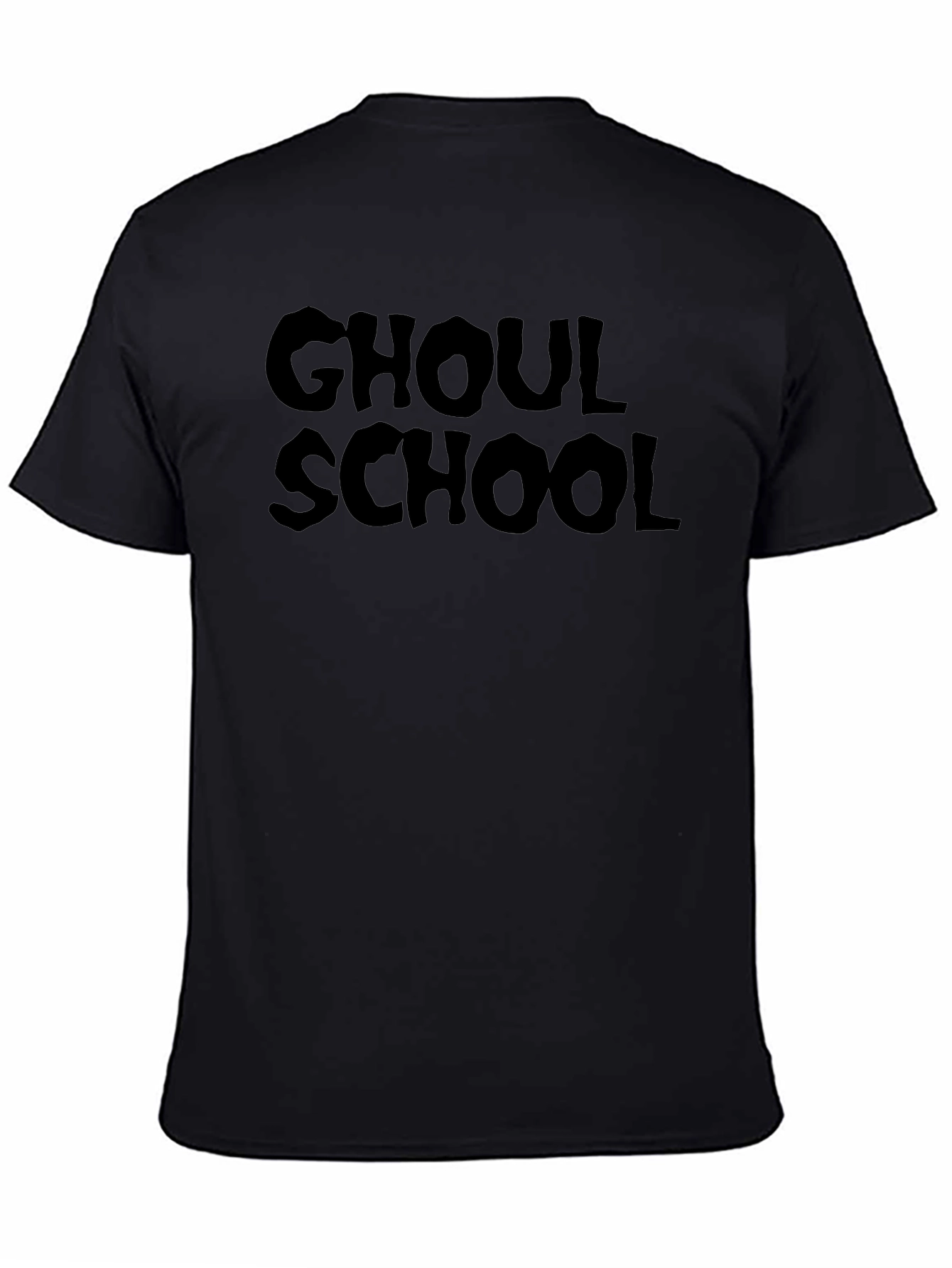 Ghoul School Graphic Tee - Black Cotton T-Shirt