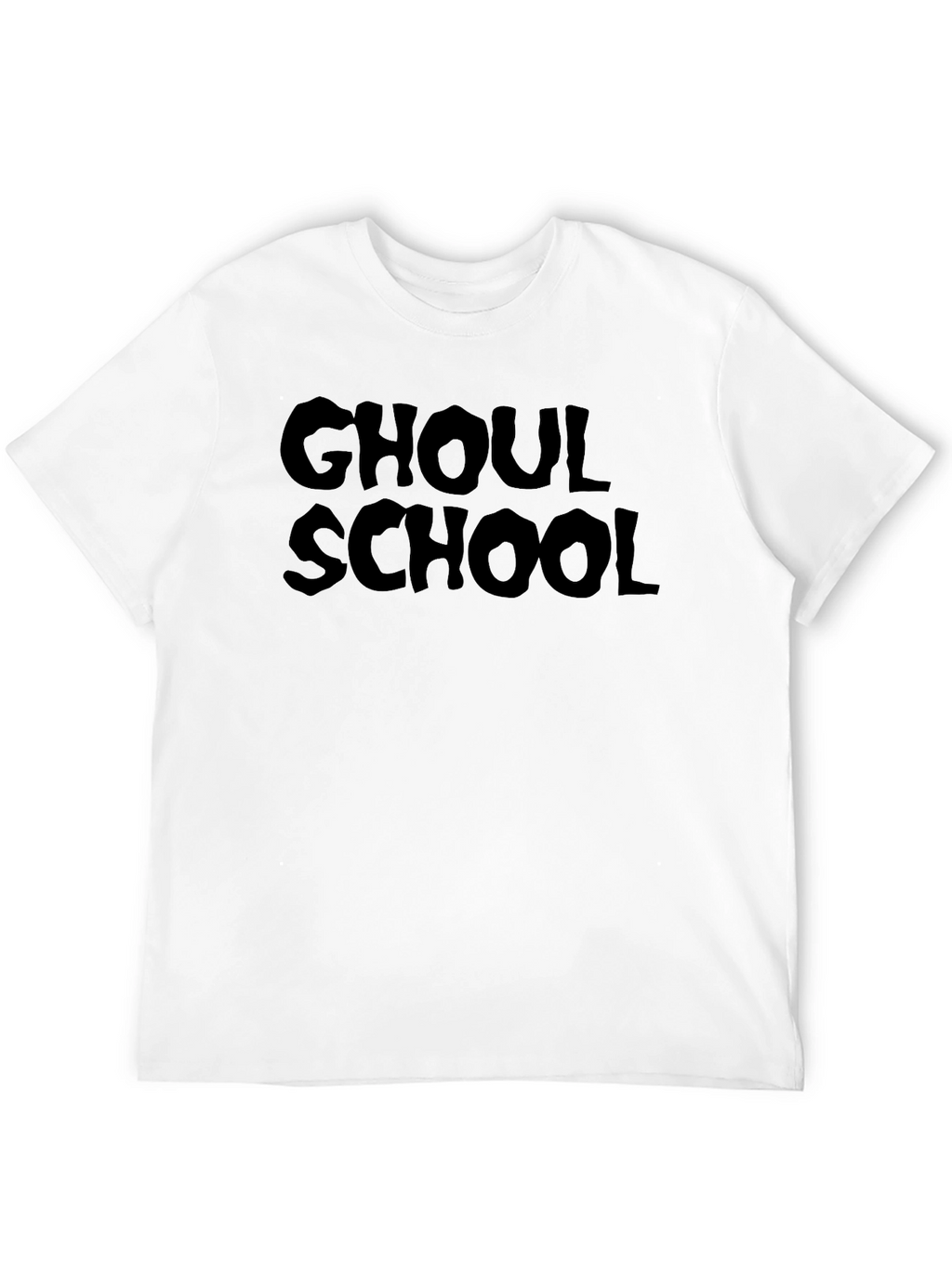 Ghoul School Graphic Tee - Black Cotton T-Shirt
