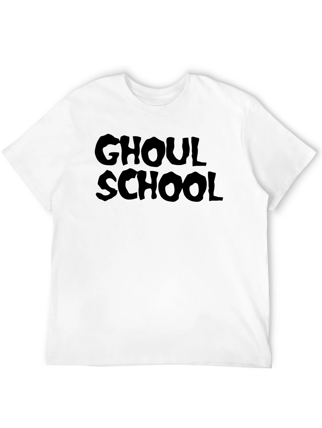 Ghoul School Graphic Tee - Black Cotton T-Shirt