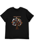 Reading is My Happy Place Tree Graphic T-Shirt