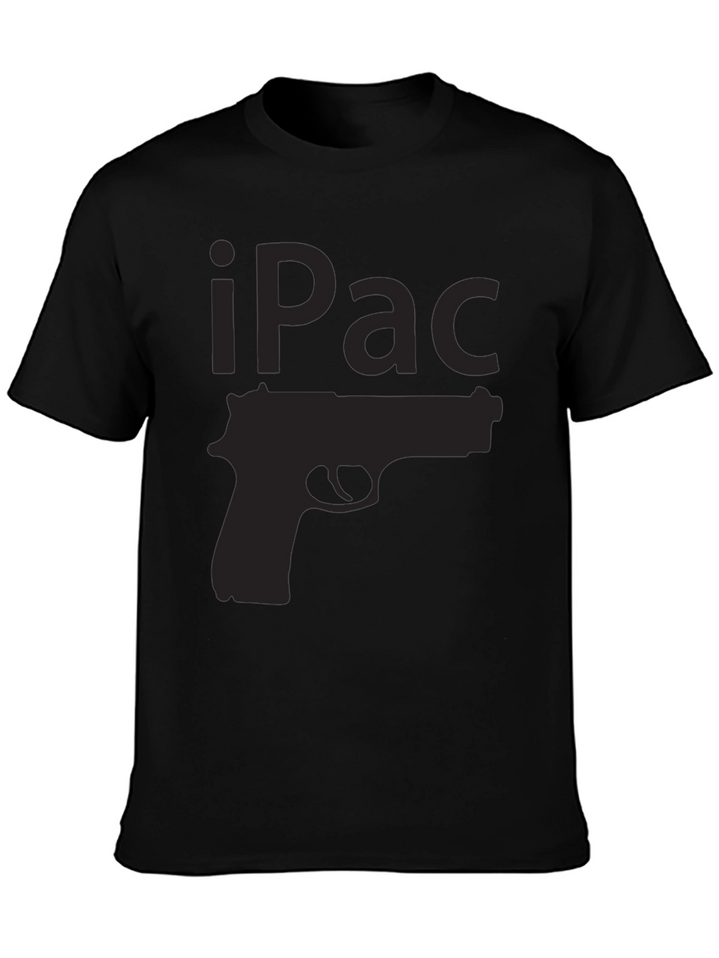 iPac Gun Graphic T-Shirt - Black