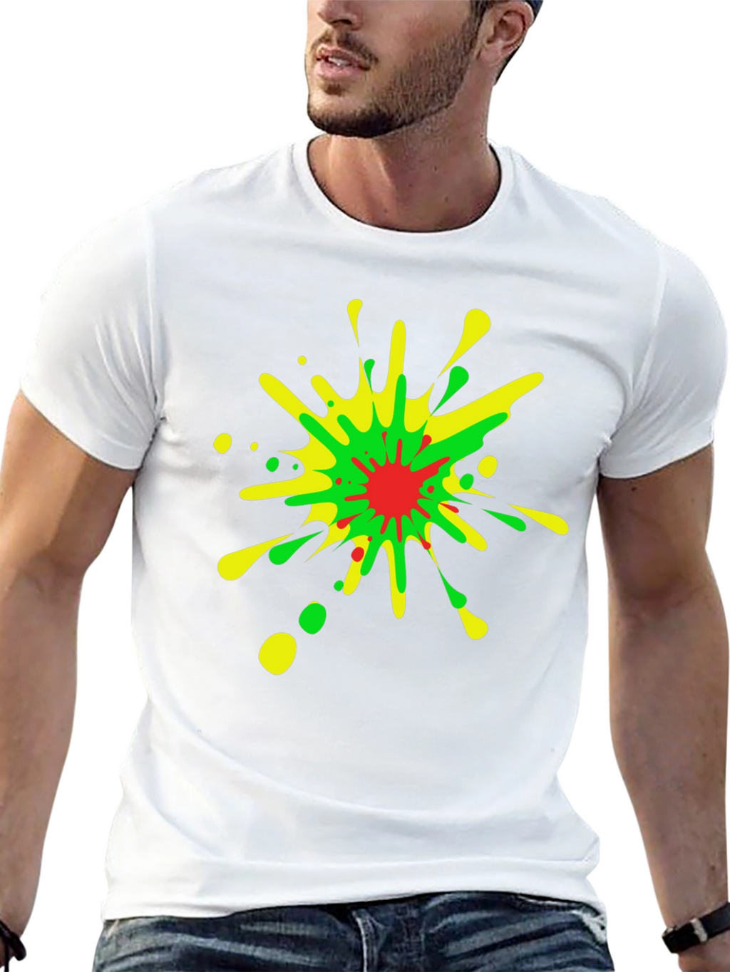 Bold Splash T-Shirt - Vibrant Design Soft Fabric