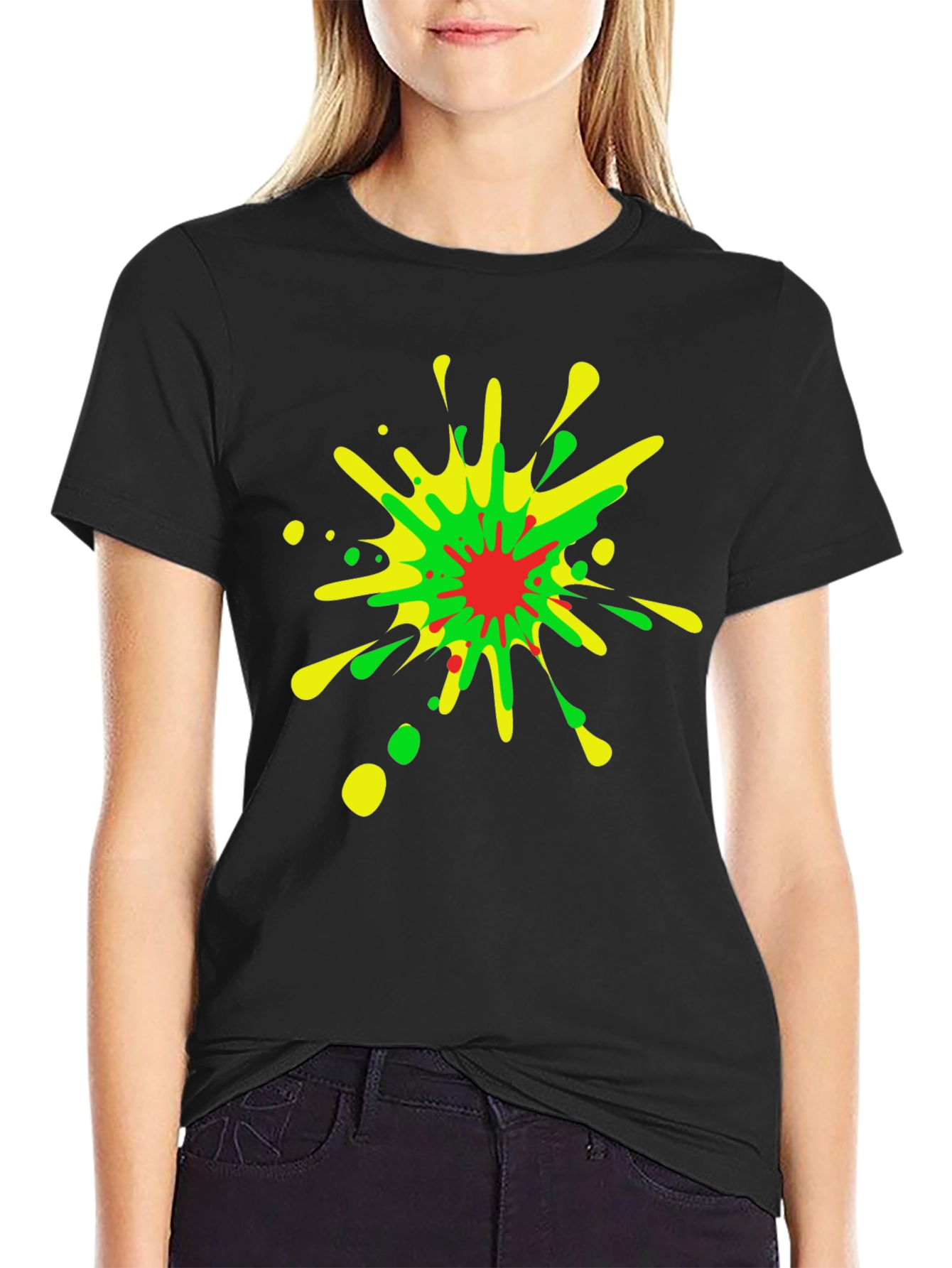 Bold Splash T-Shirt - Vibrant Design Soft Fabric