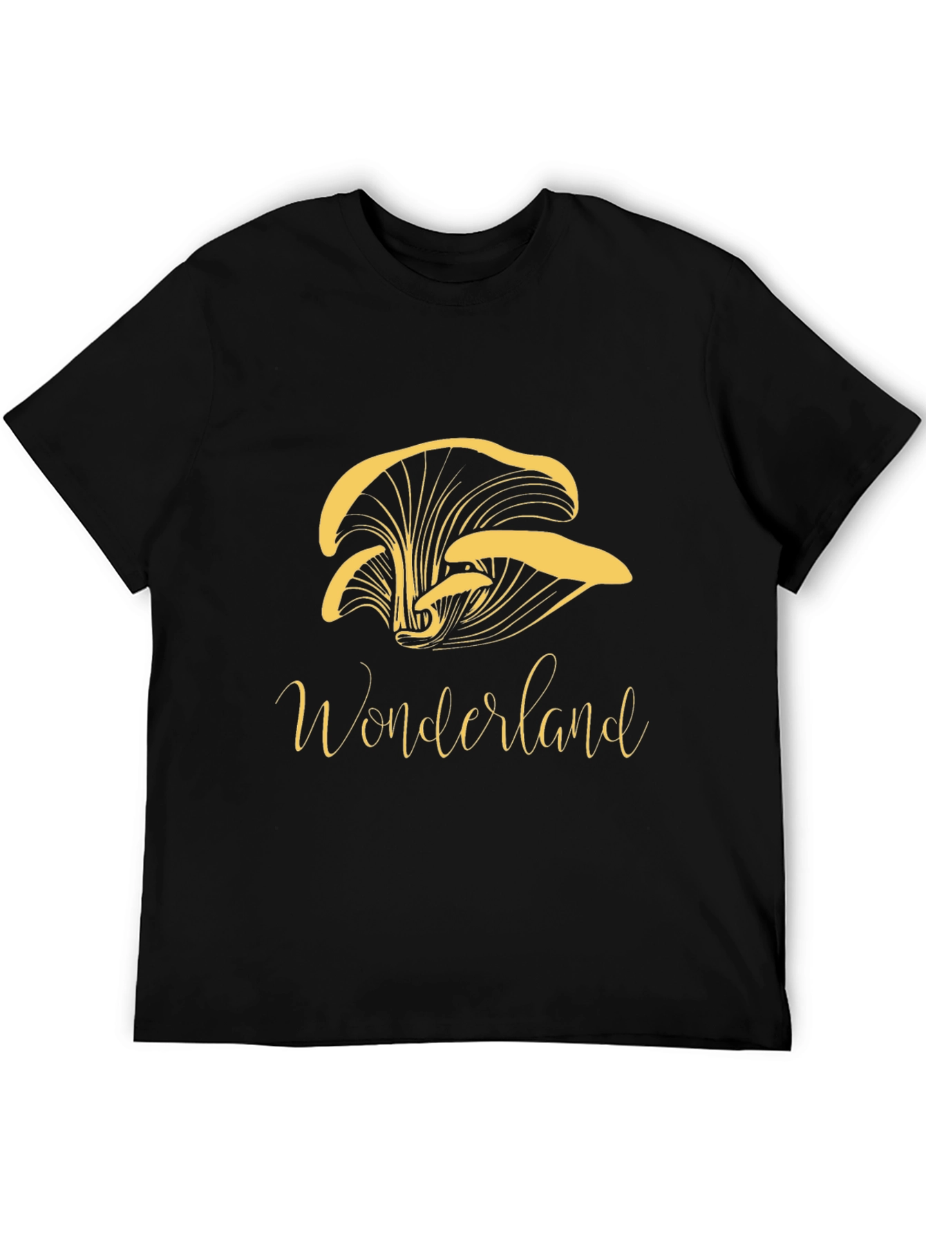 Wonderland Mushroom Graphic Tee - Black