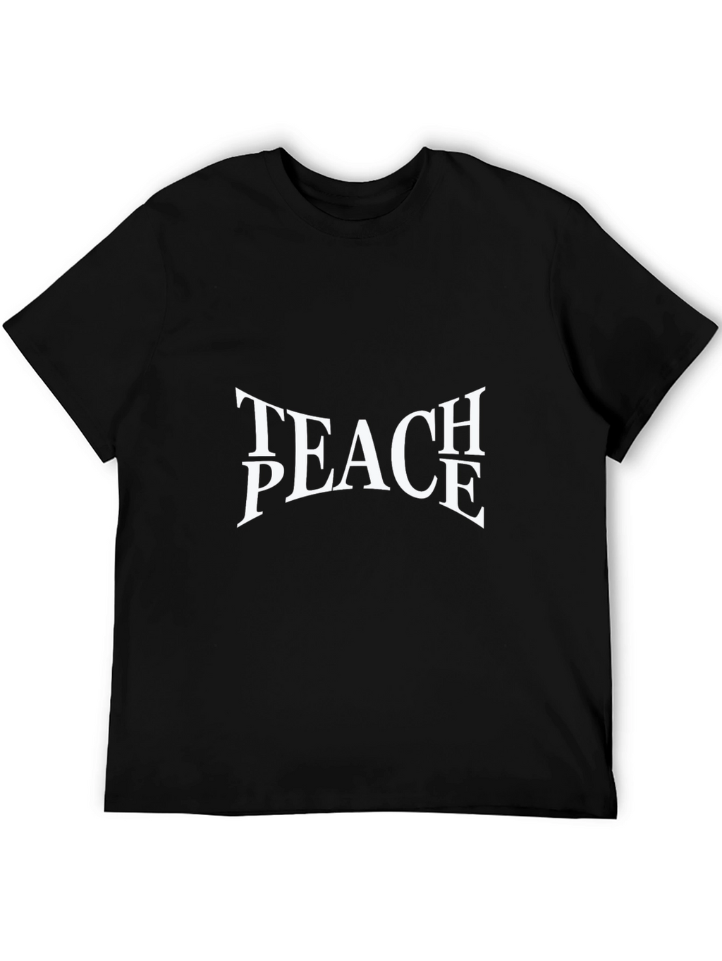 Teach Peace Graphic Tee - Unisex Black T-Shirt