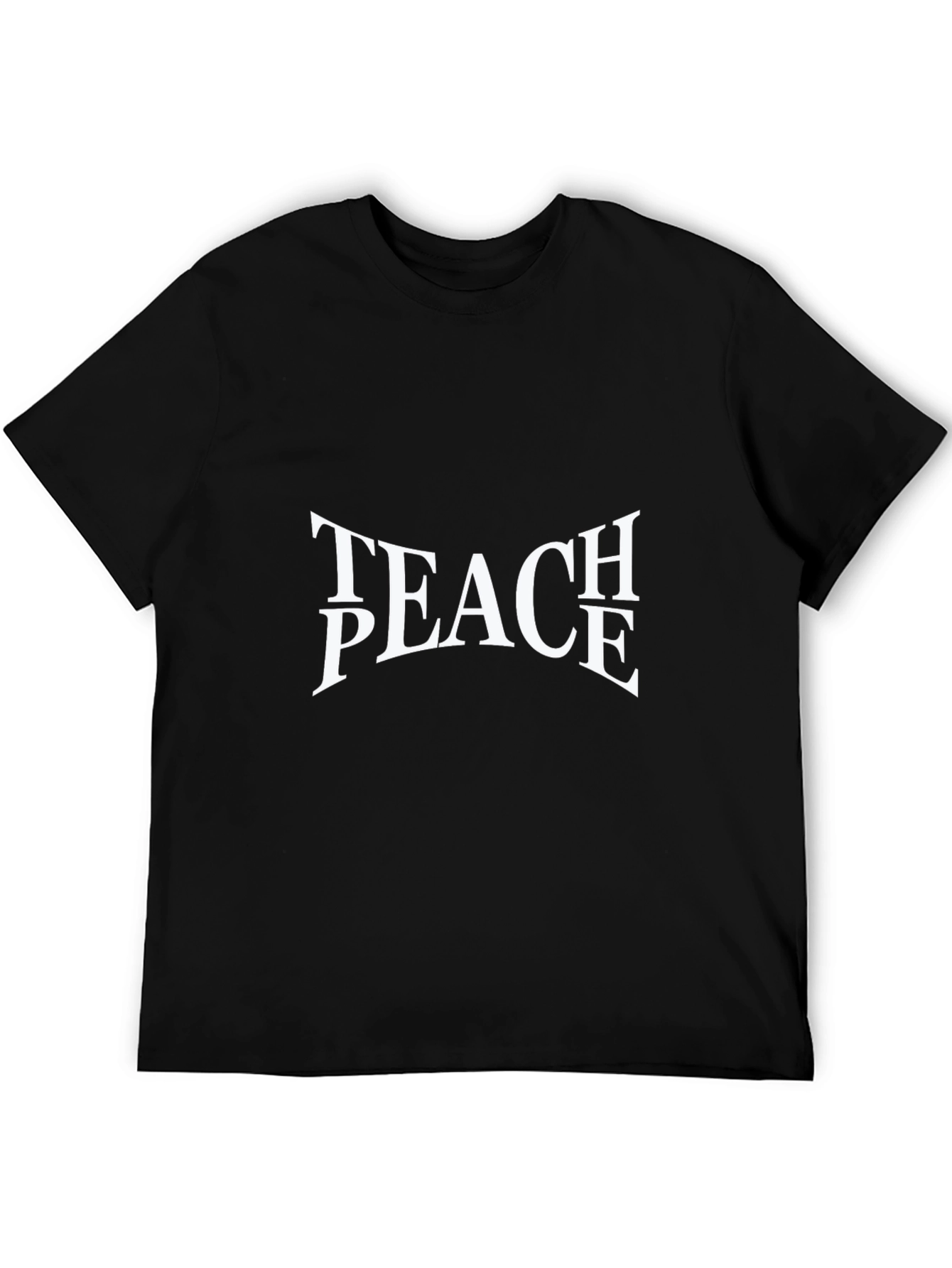 Teach Peace Graphic Tee - Unisex Black T-Shirt