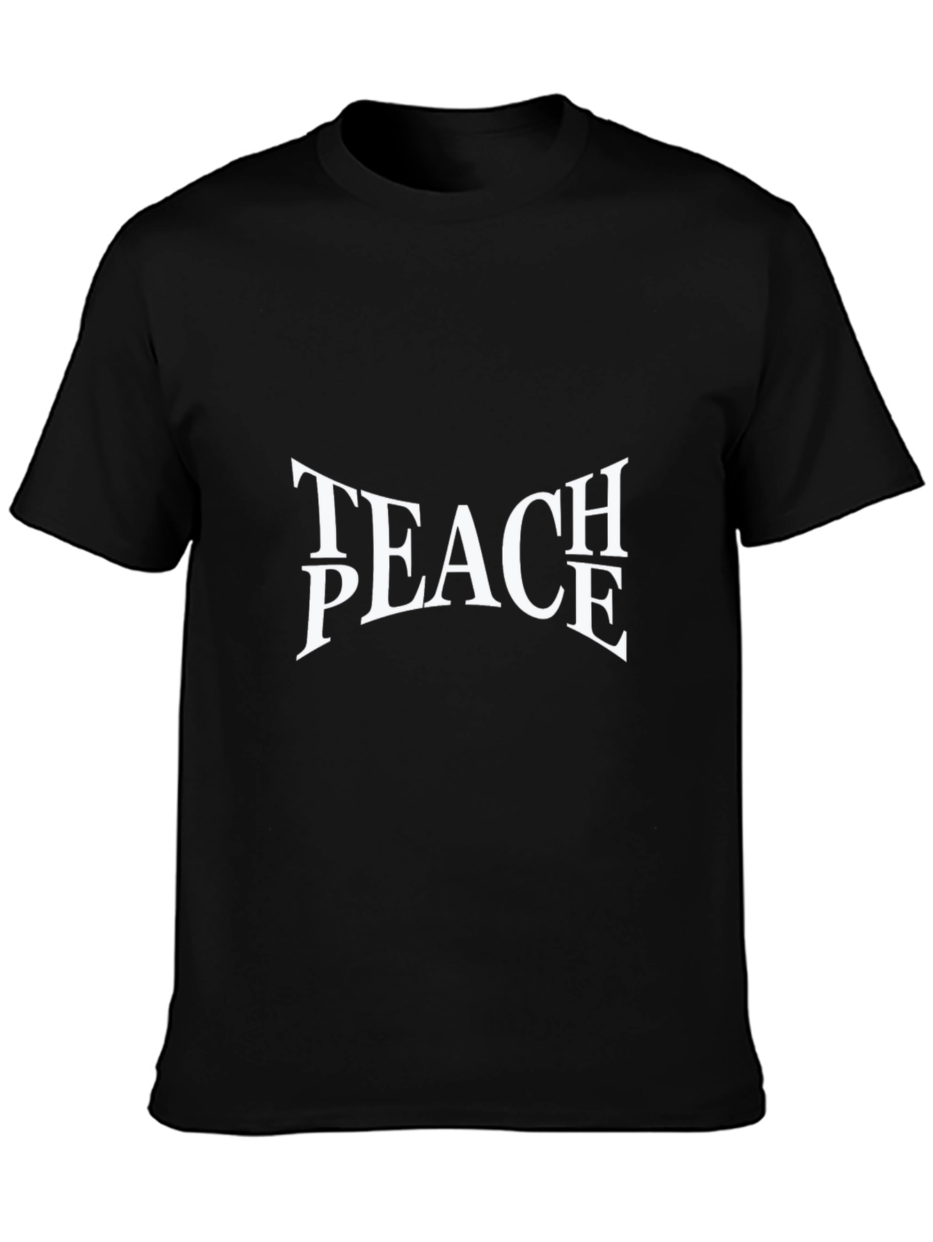 Teach Peace Graphic Tee - Unisex Black T-Shirt