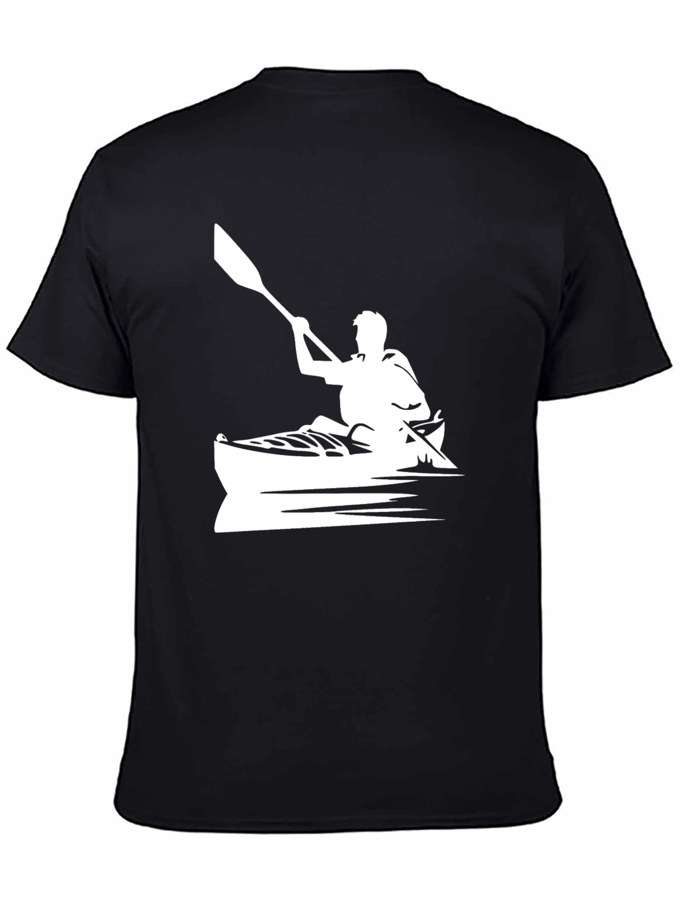 Kayaking T-Shirt: Paddler in Boat Graphic Tee