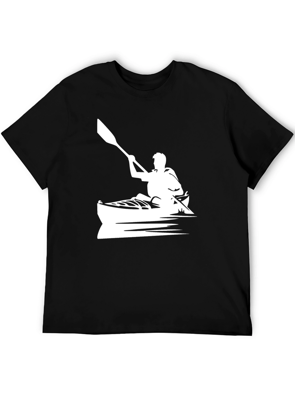 Kayaking T-Shirt: Paddler in Boat Graphic Tee