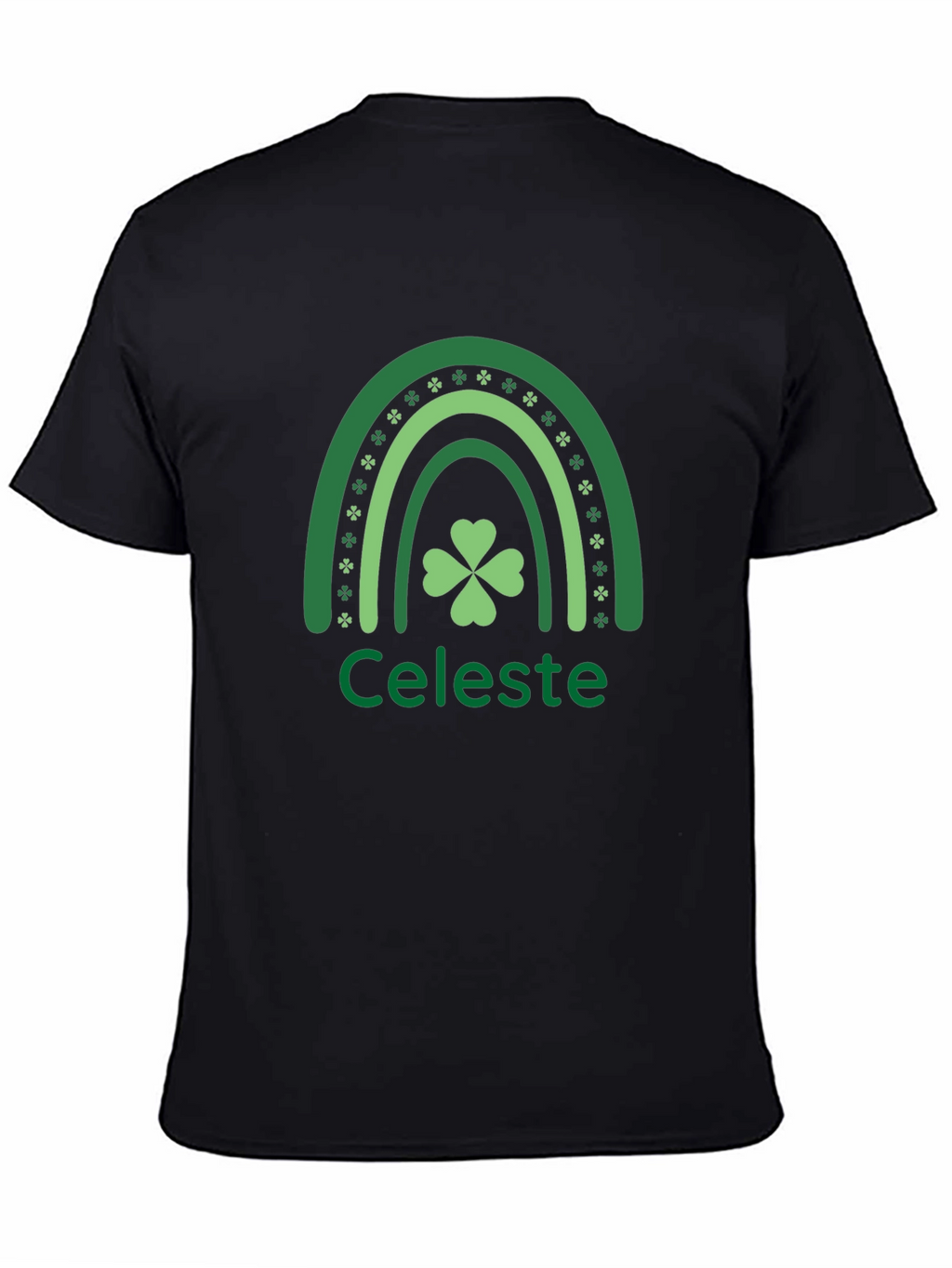 Celeste St. Patricks Day Shamrock Rainbow T-Shirt