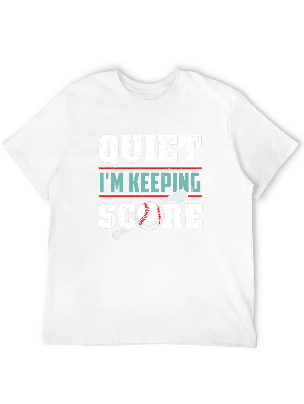 Quiet Im Keeping Score Baseball T-Shirt