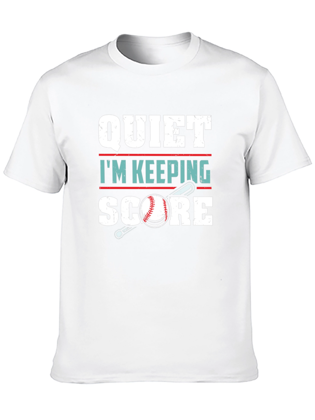 Quiet Im Keeping Score Baseball T-Shirt