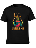 Level Six Unlocked Gamer Birthday Tee