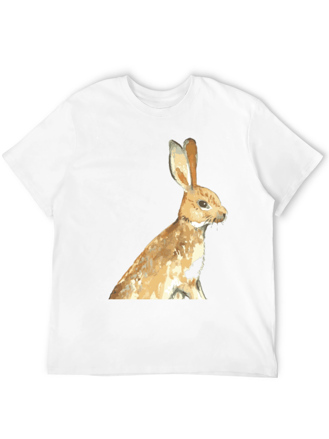 Rabbit Graphic Black T-Shirt