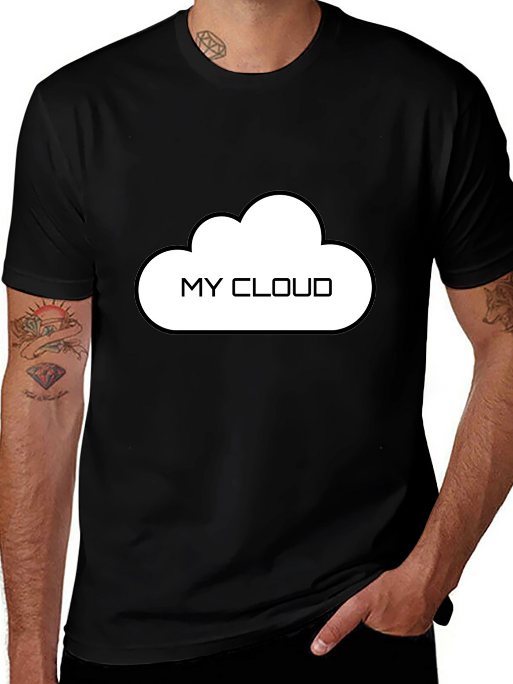My Cloud T-Shirt - Black Cotton Tee