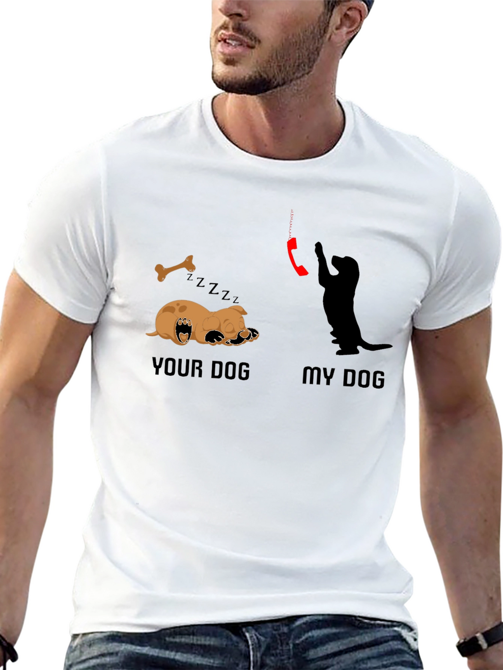Your Dog vs My Dog T-Shirt – Funny Dog Lover Graphic Tee