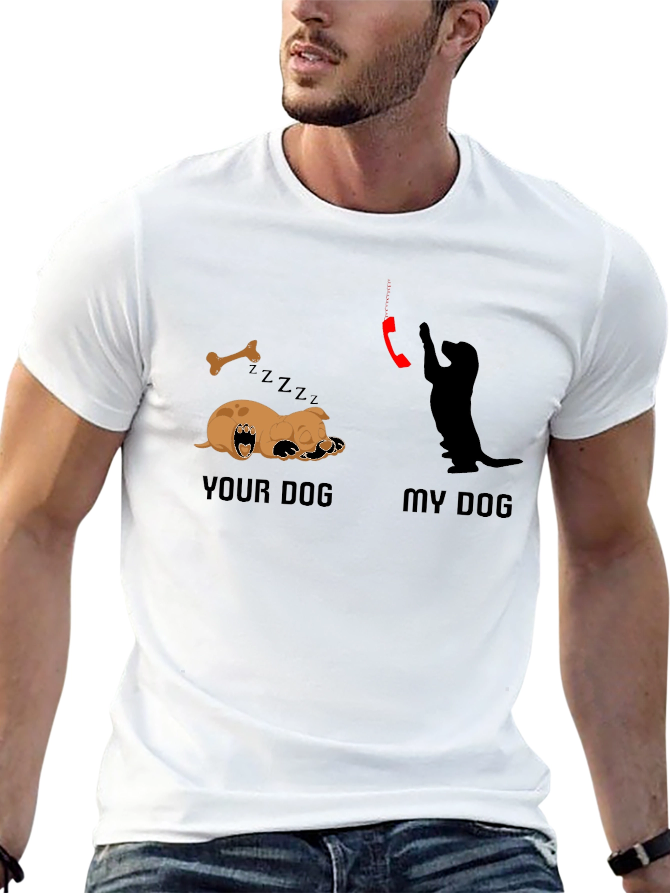 Your Dog vs My Dog T-Shirt – Funny Dog Lover Graphic Tee