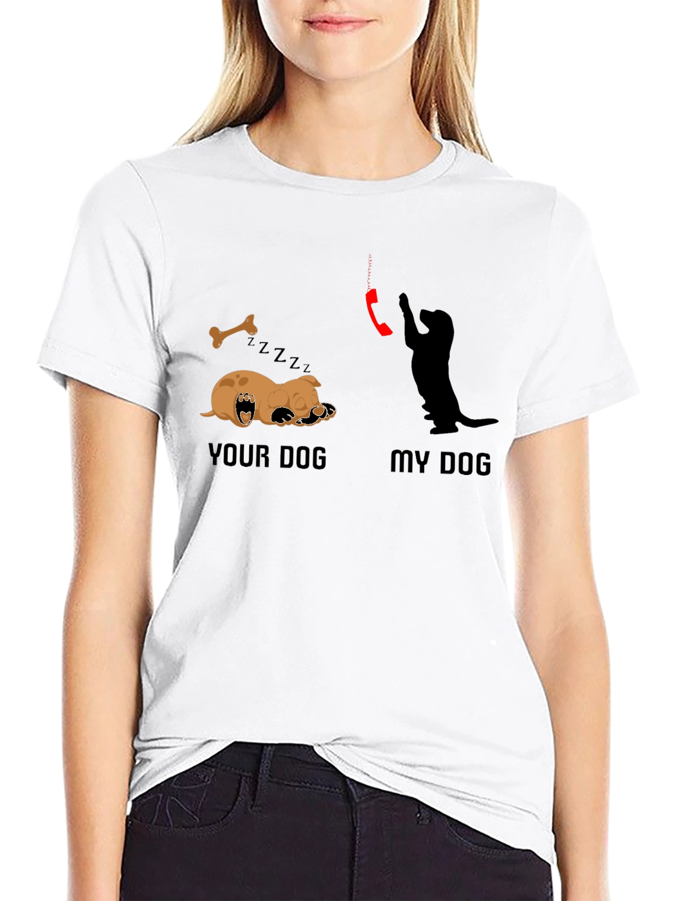 Your Dog vs My Dog T-Shirt – Funny Dog Lover Graphic Tee