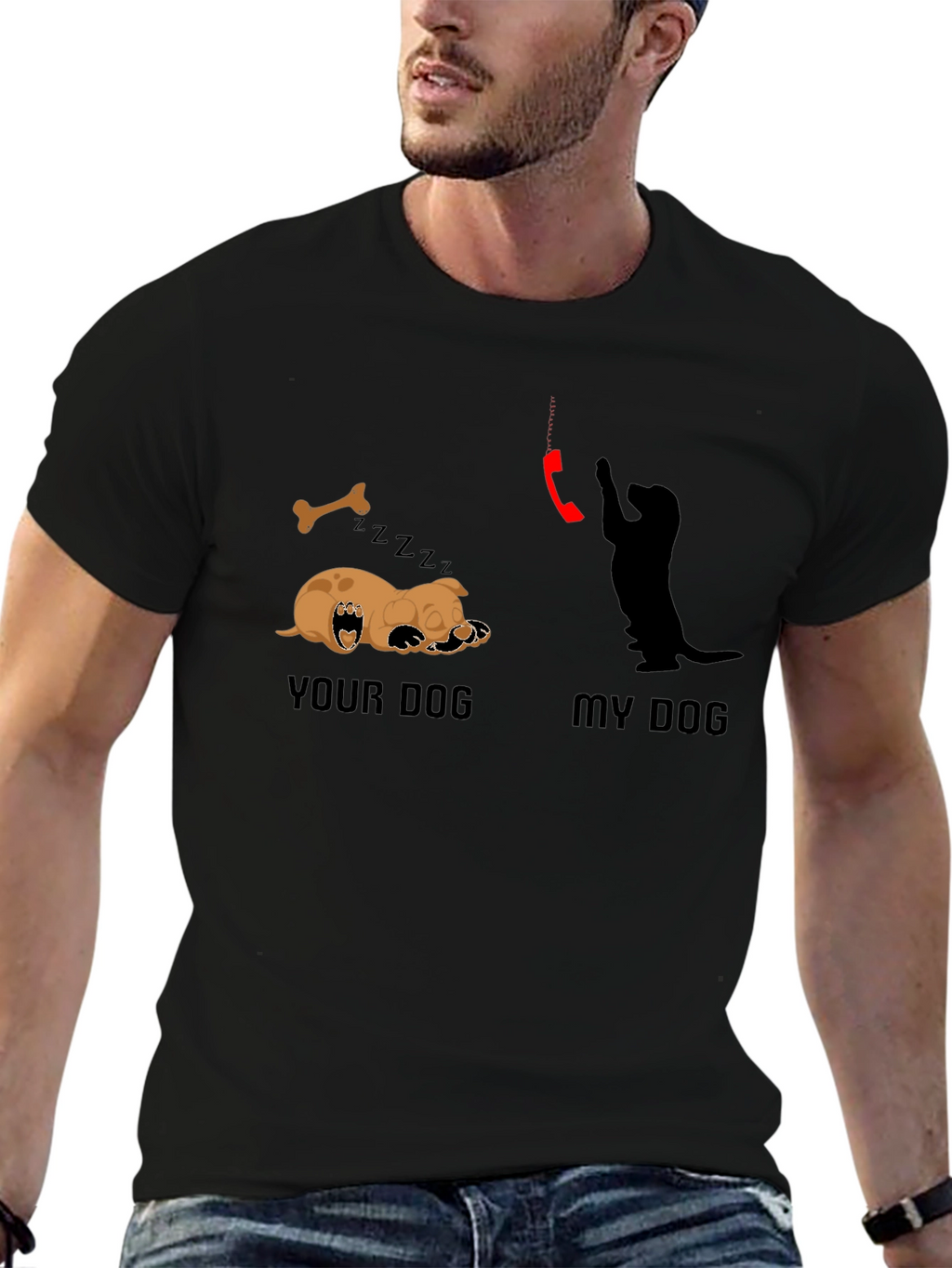 Your Dog vs My Dog T-Shirt – Funny Dog Lover Graphic Tee