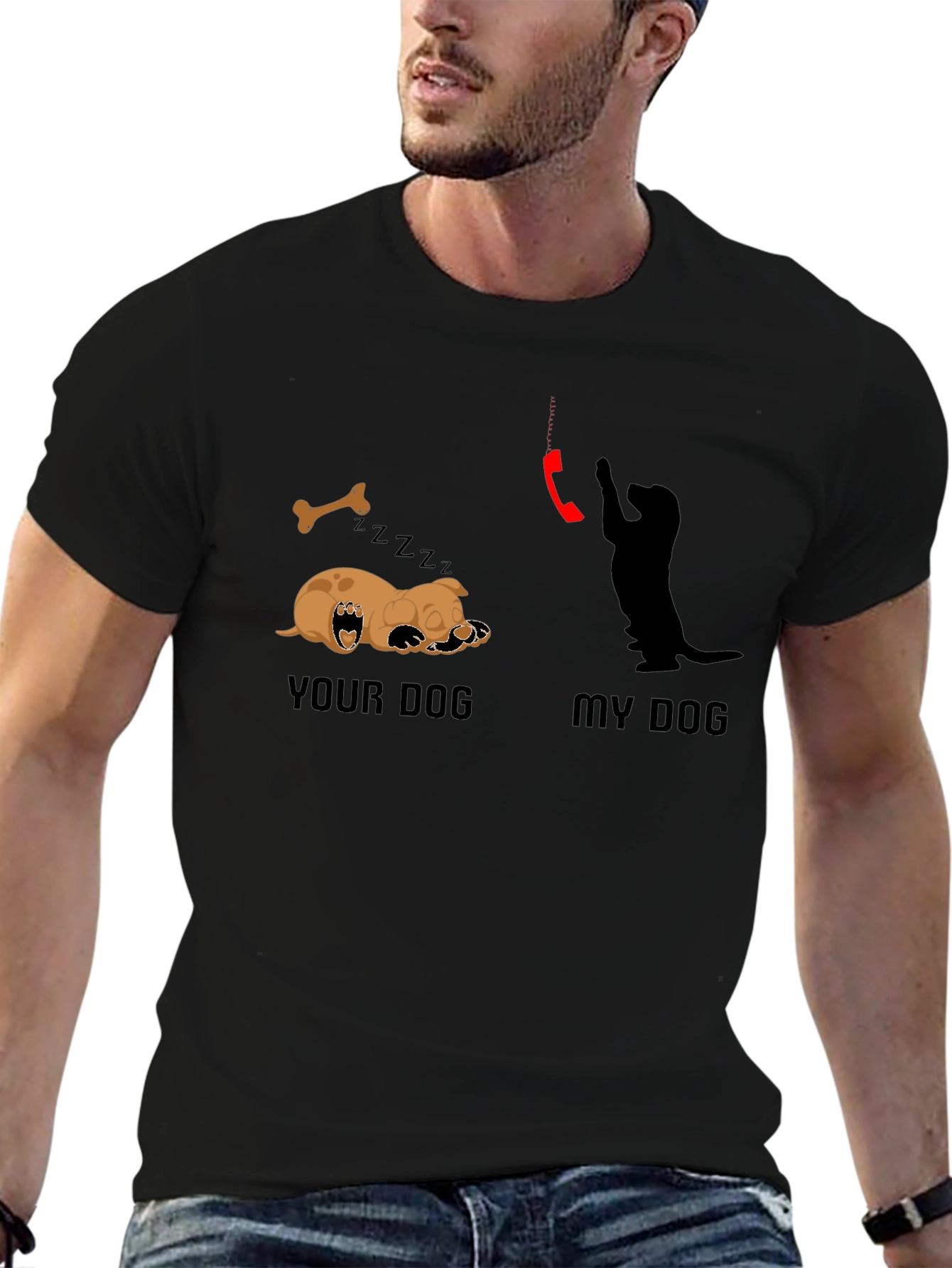 Your Dog vs My Dog T-Shirt – Funny Dog Lover Graphic Tee