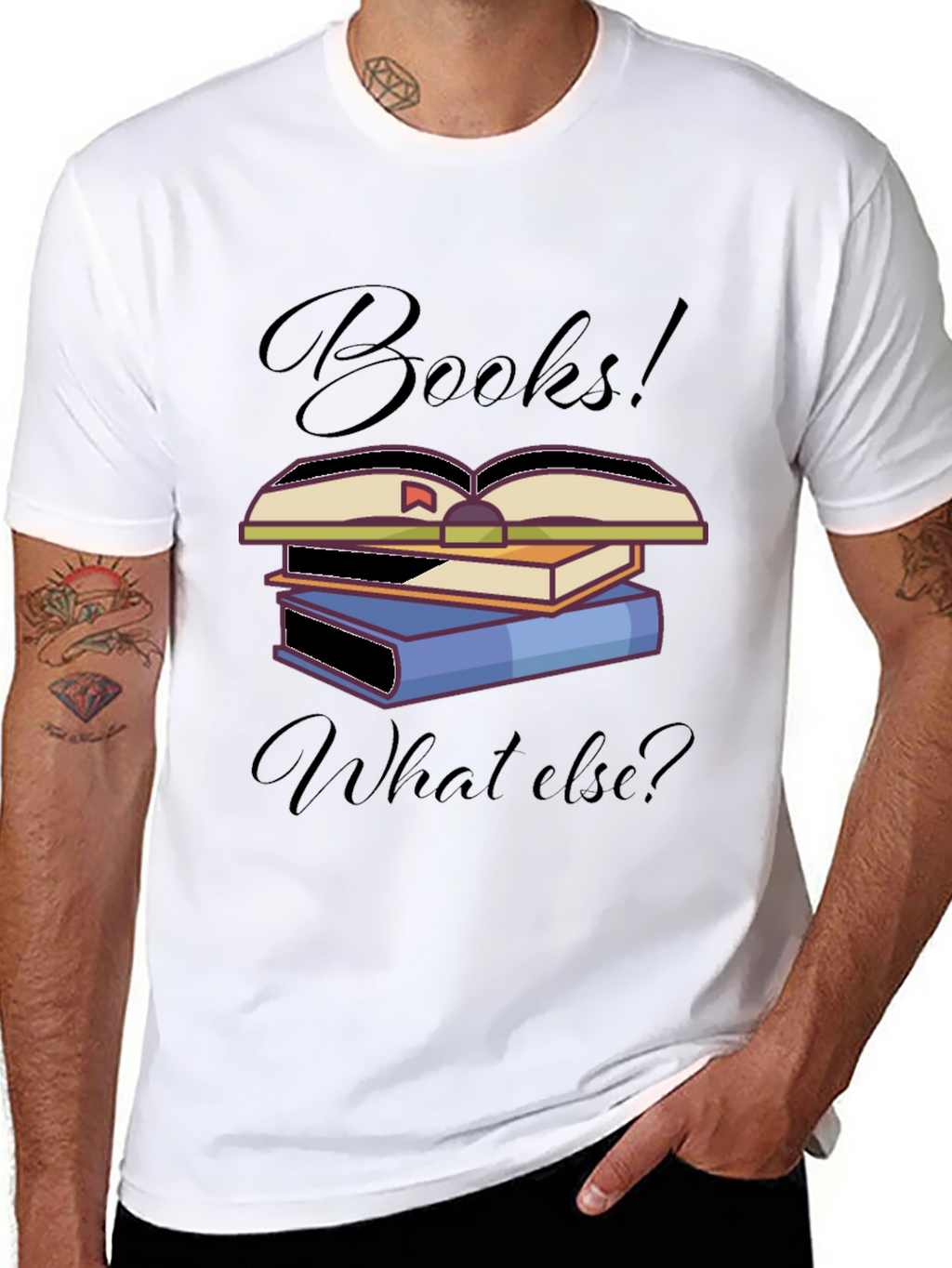 Books! What Else? T-Shirt Unique Book Lover Design