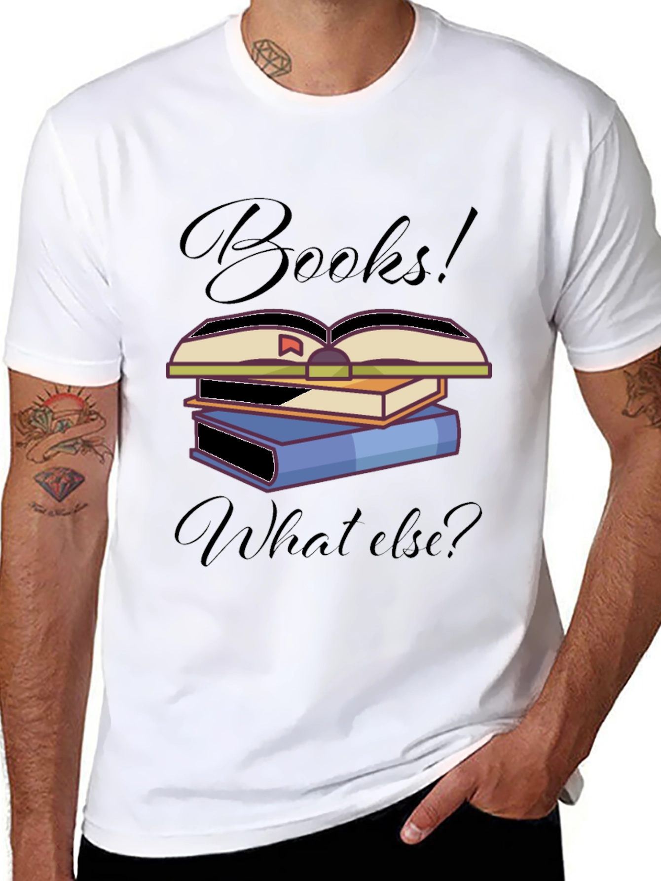 Books! What Else? T-Shirt Unique Book Lover Design