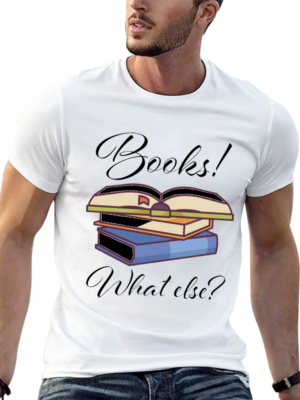 Books! What Else? T-Shirt Unique Book Lover Design
