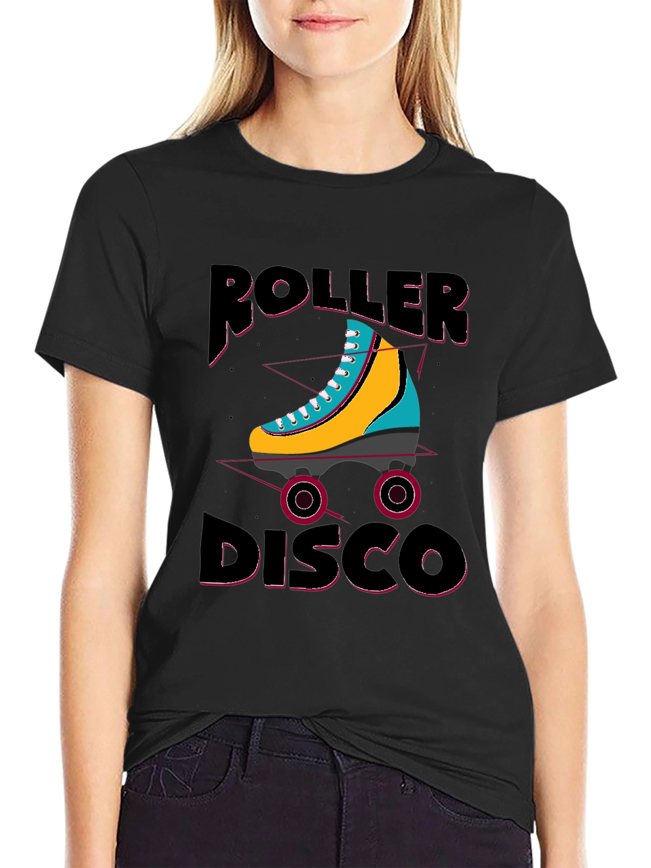 Retro Roller Disco T-Shirt - Skating Vibes