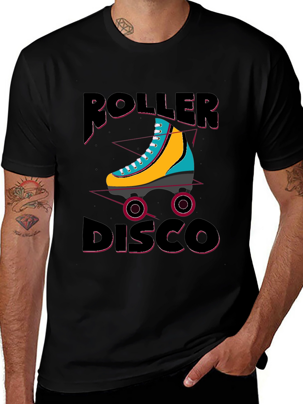 Retro Roller Disco T-Shirt - Skating Vibes