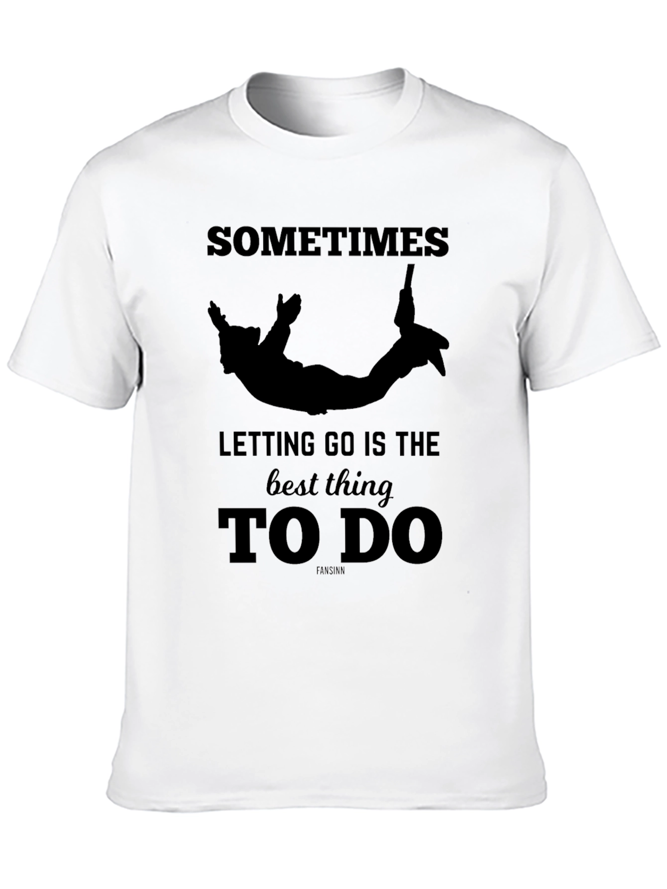 Sometimes Letting Go Black Graphic Tee