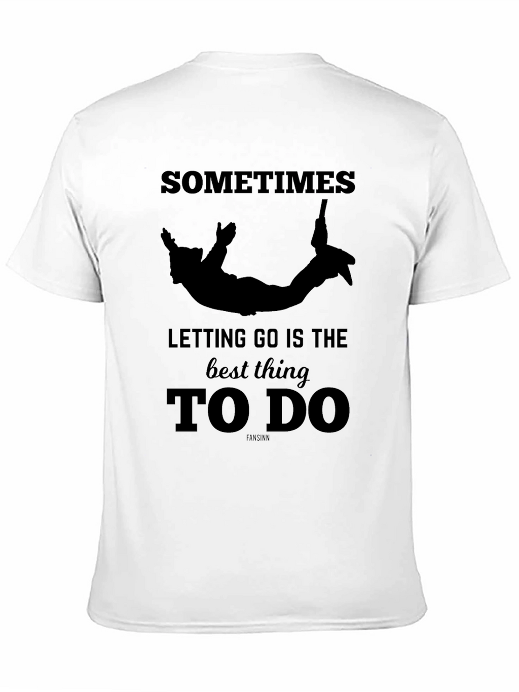 Sometimes Letting Go Black Graphic Tee