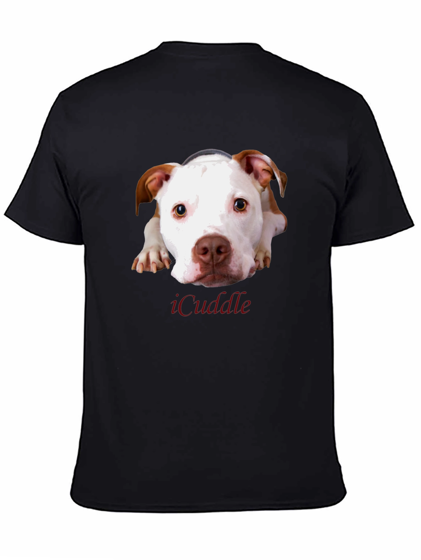 iCuddle Dog Graphic T-Shirt - Unisex Black Tee