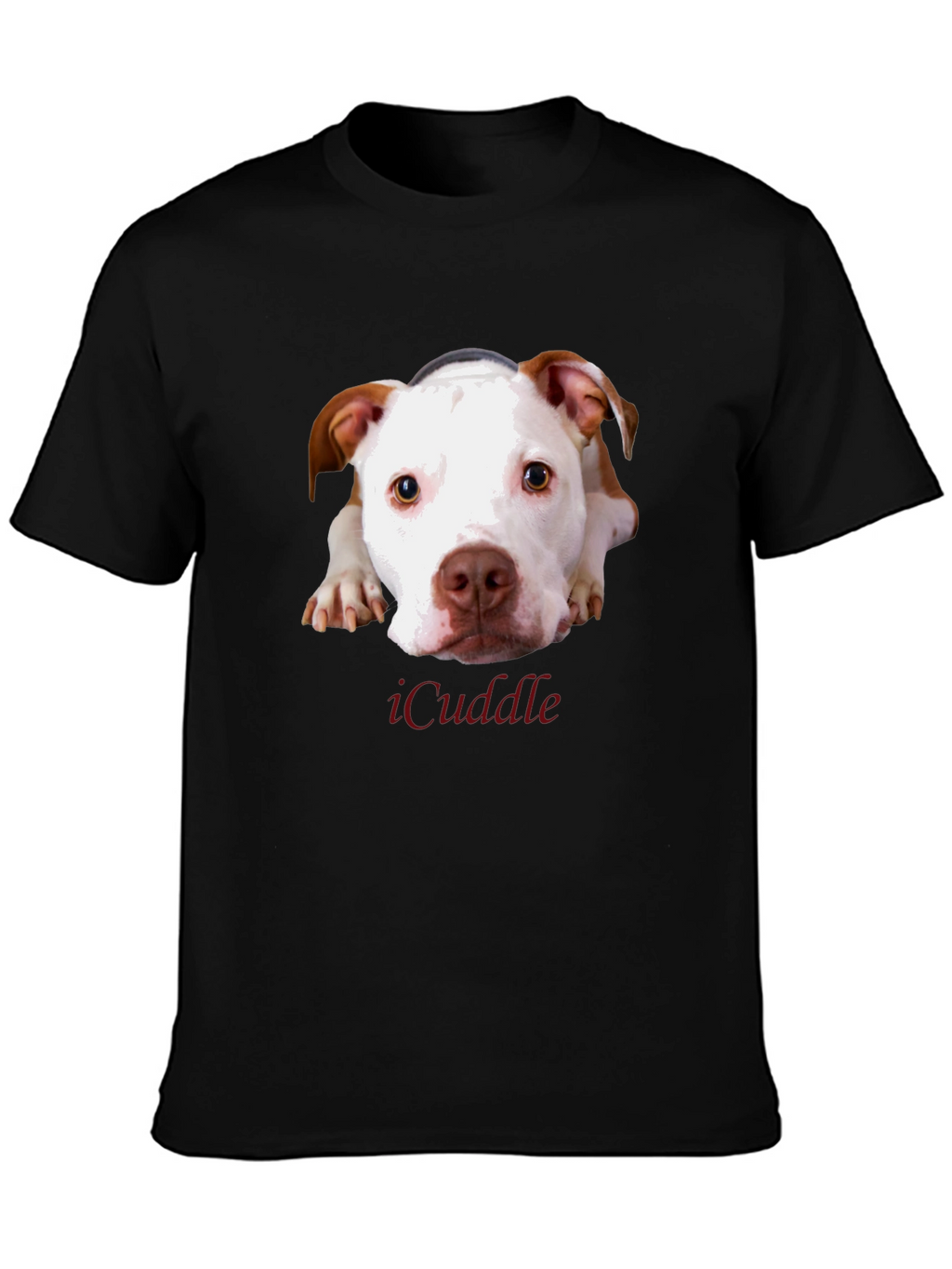 iCuddle Dog Graphic T-Shirt - Unisex Black Tee