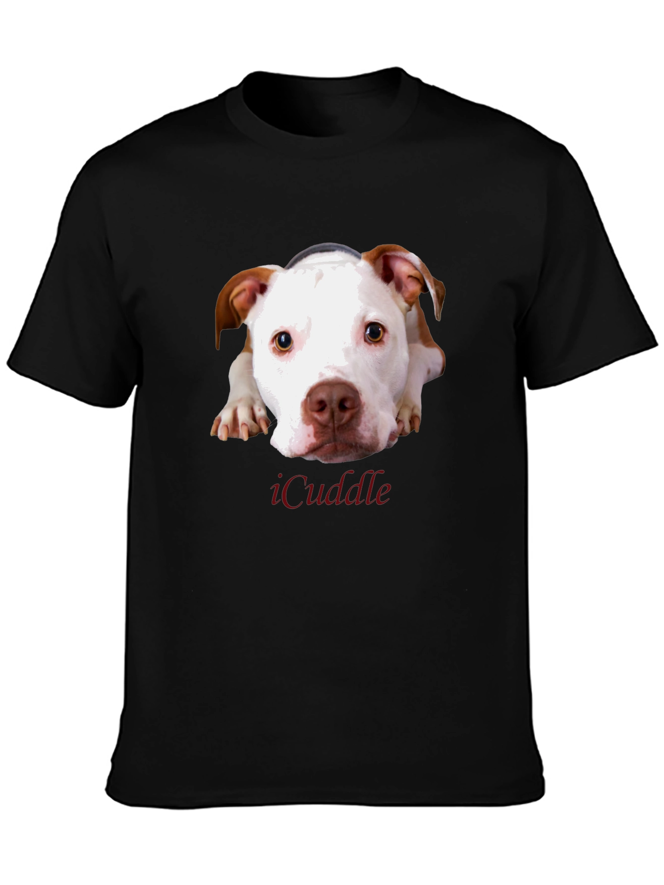 iCuddle Dog Graphic T-Shirt - Unisex Black Tee