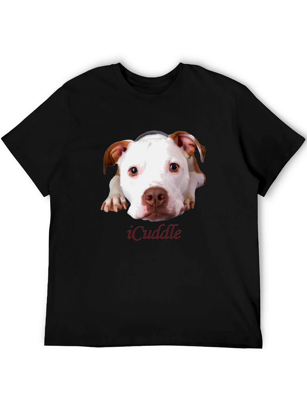iCuddle Dog Graphic T-Shirt - Unisex Black Tee