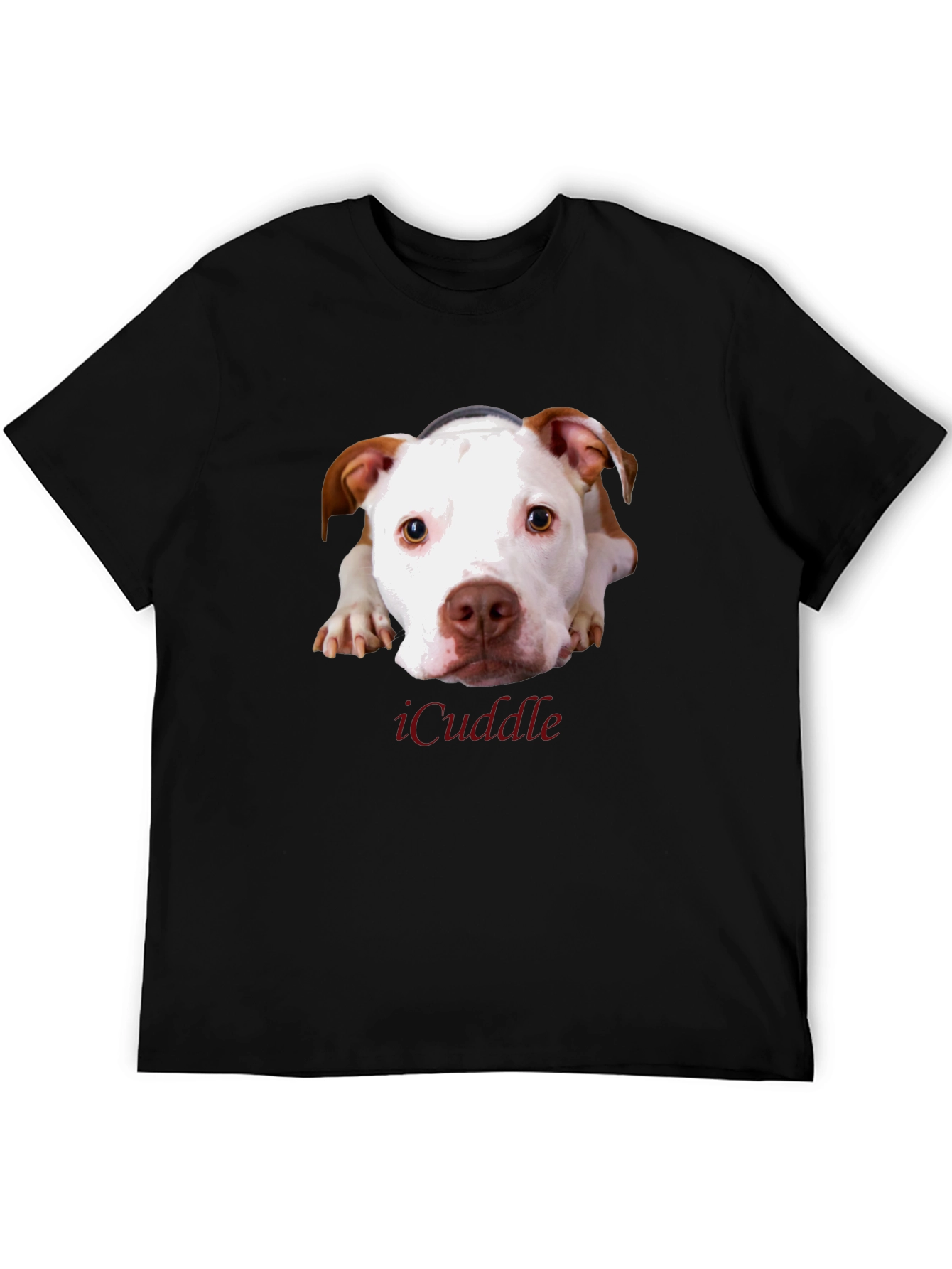 iCuddle Dog Graphic T-Shirt - Unisex Black Tee