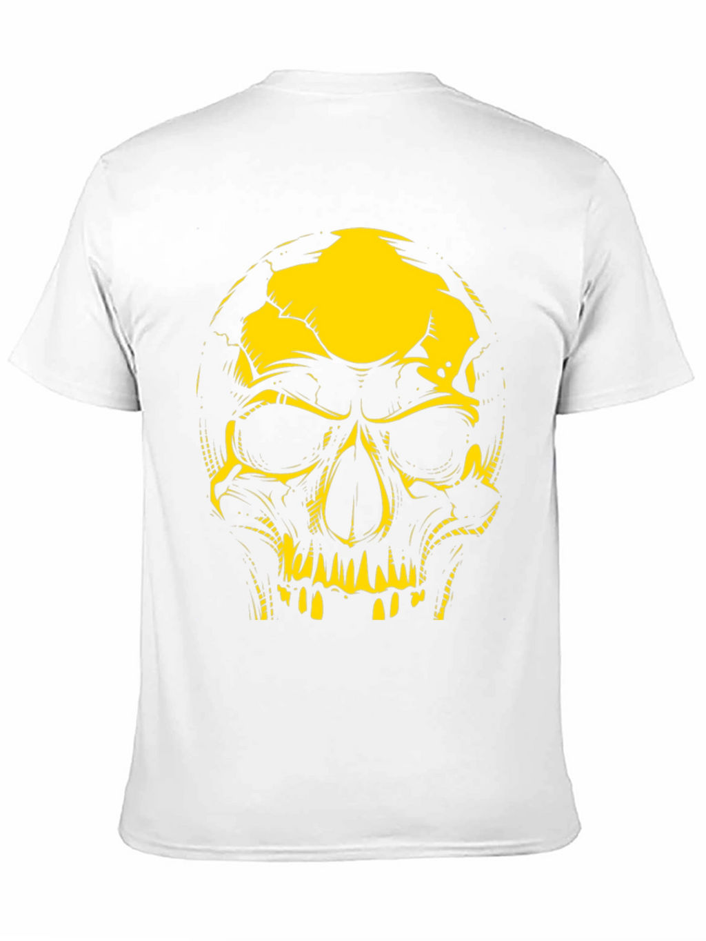 Edgy Skull Graphic Tee - Black