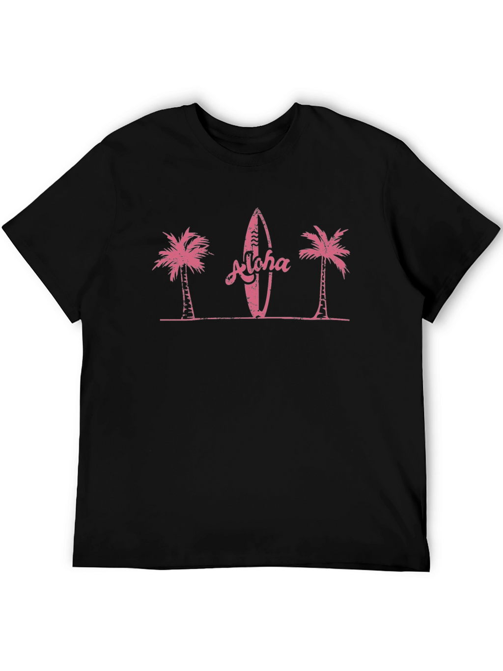 Aloha Surfboard Palm Tree Graphic Tee