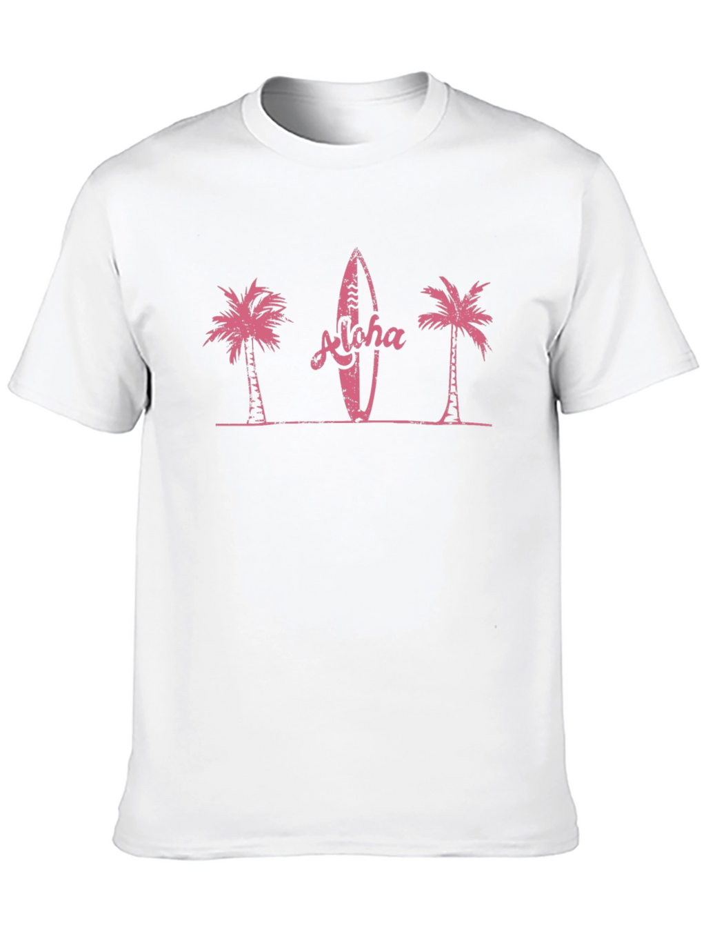 Aloha Surfboard Palm Tree Graphic Tee
