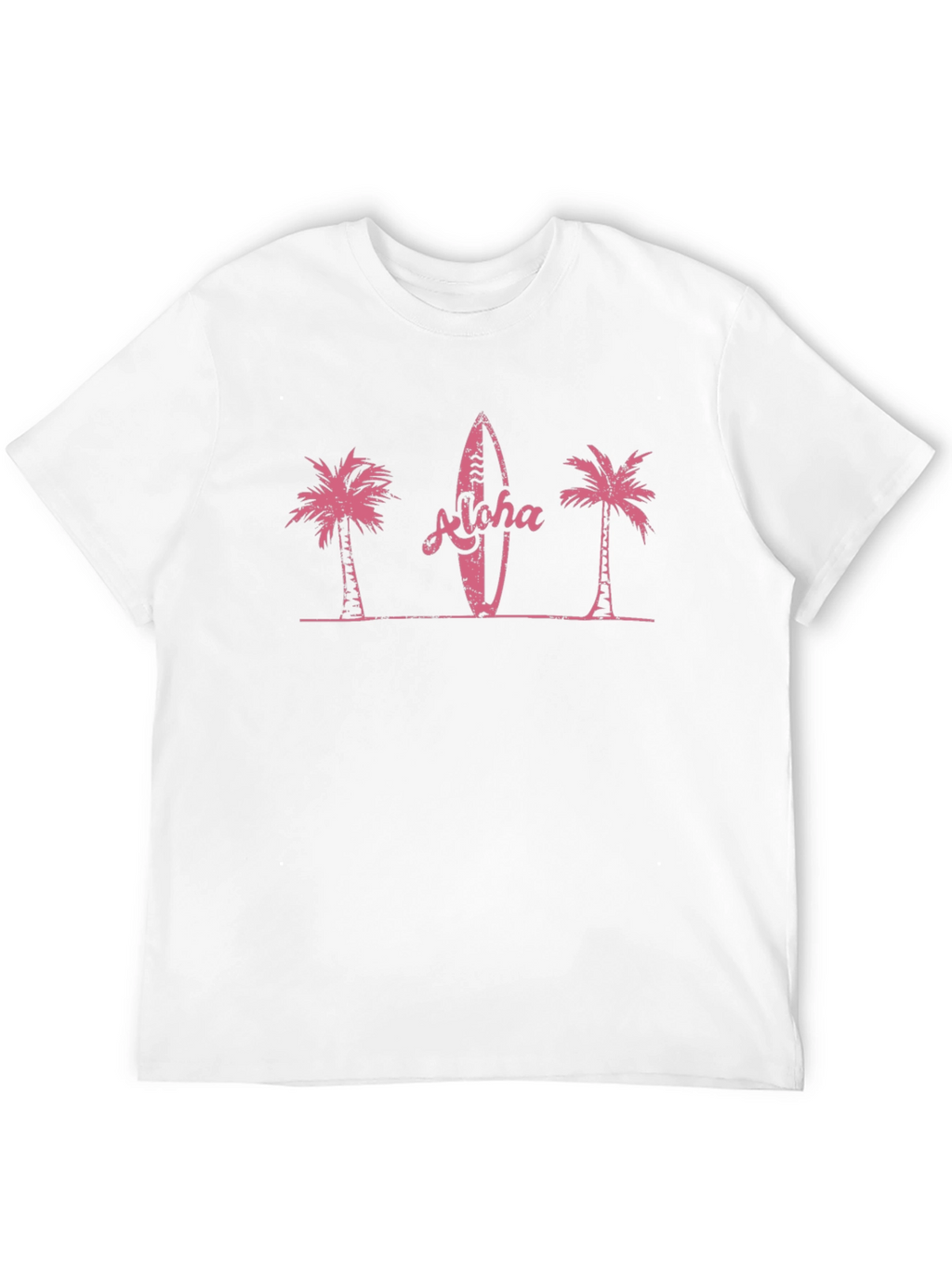 Aloha Surfboard Palm Tree Graphic Tee