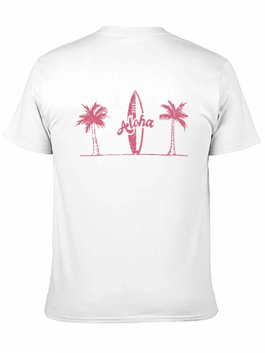 Aloha Surfboard Palm Tree Graphic Tee