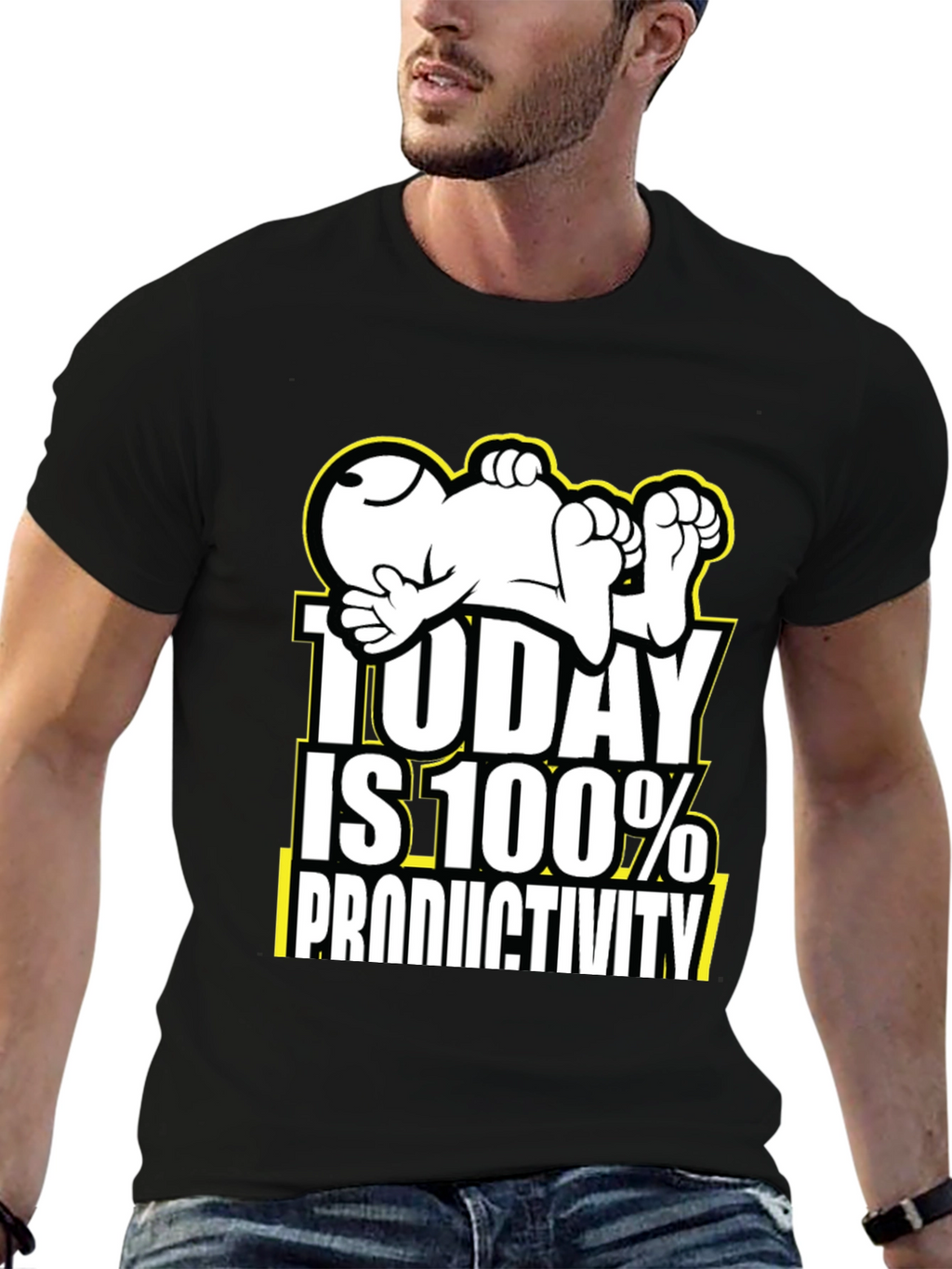 Funny Snoopy Today is 100% Productivity T-Shirt