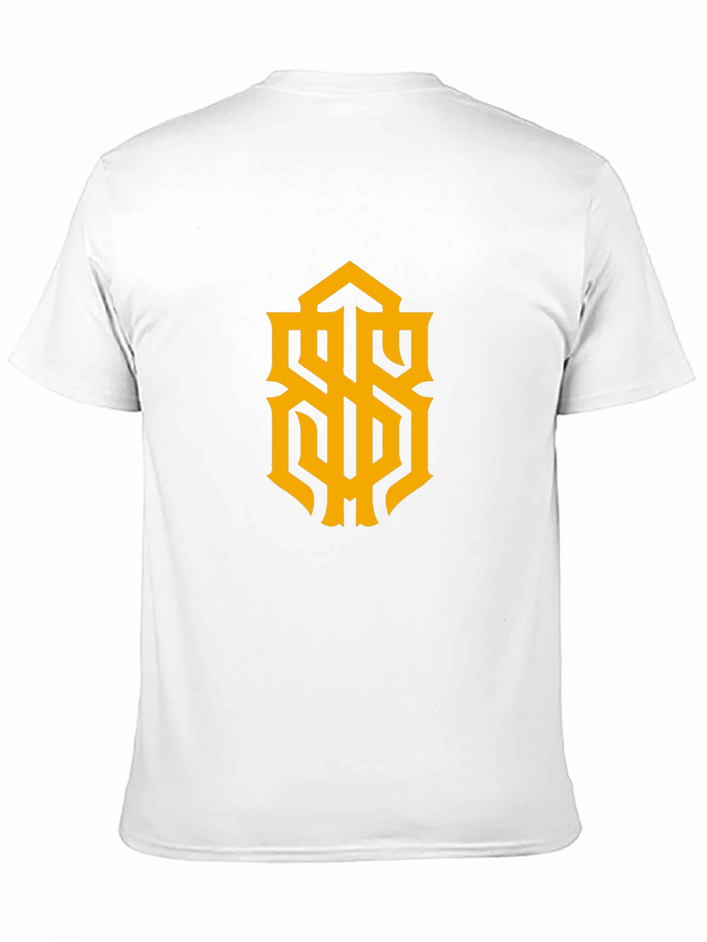 Stylish Black Tee with Gold Graphic Design
