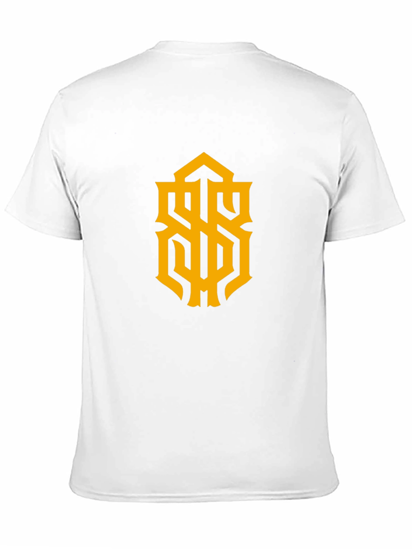 Stylish Black Tee with Gold Graphic Design