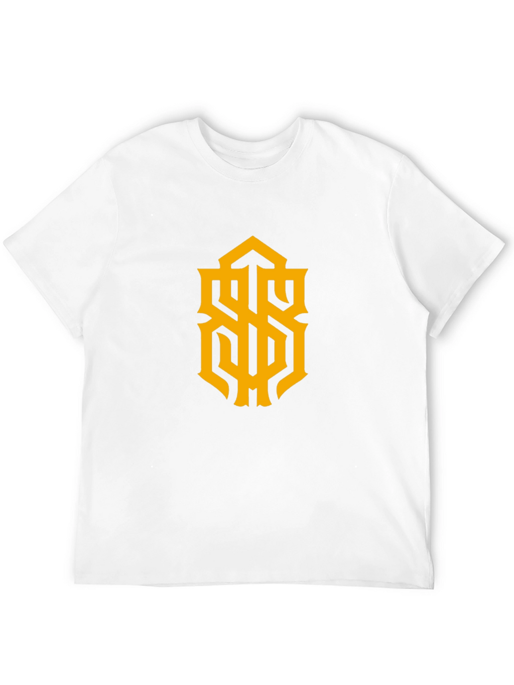 Stylish Black Tee with Gold Graphic Design