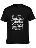 Sunrise Sunburn Sunset Repeat Graphic T-Shirt