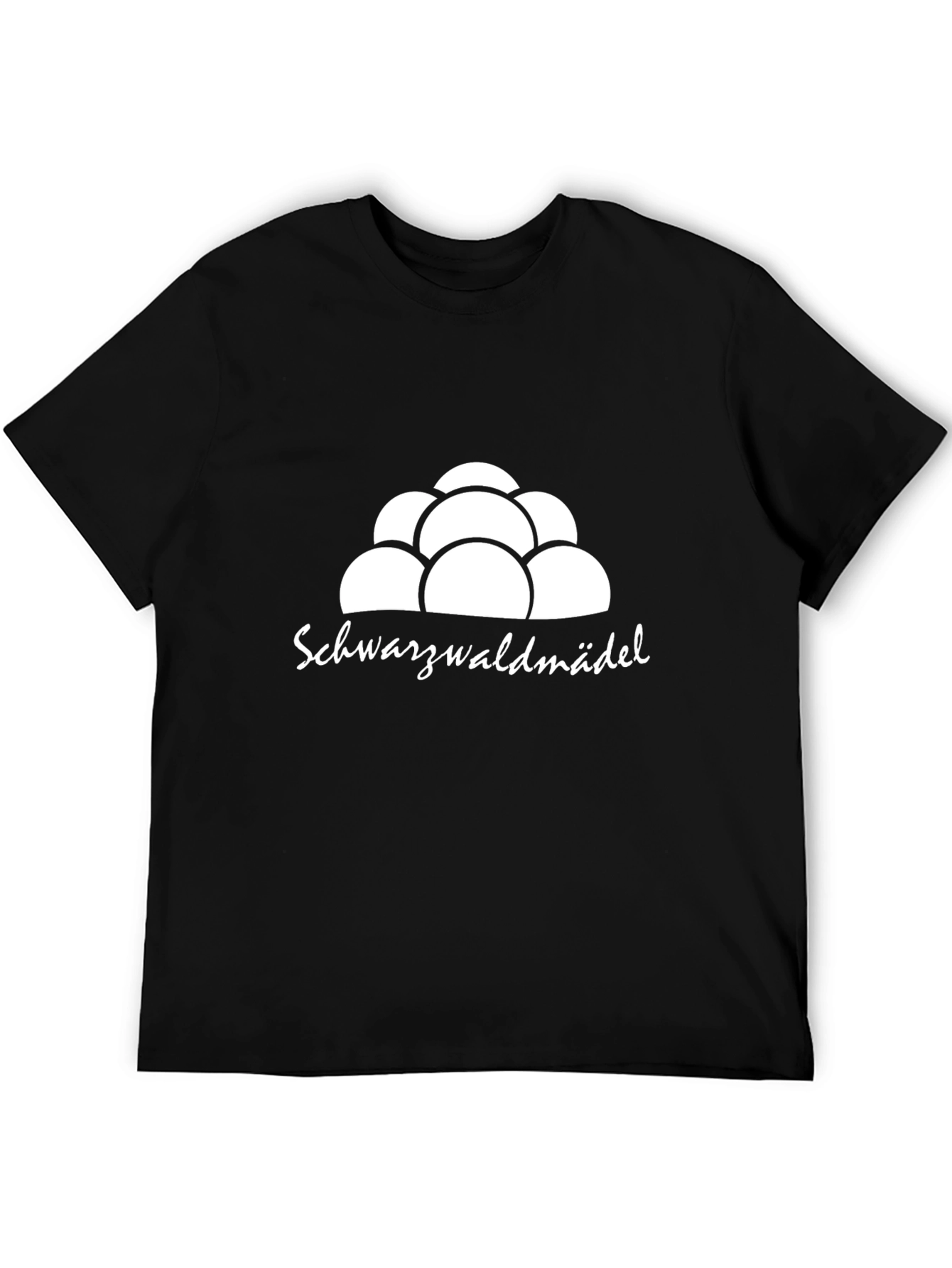Schwarzwaldmädel Graphic Tee - Black Cotton T-Shirt