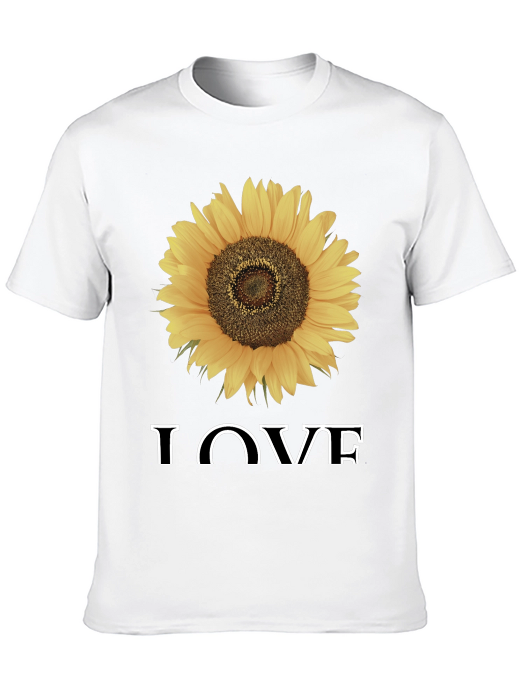 Sunflower Love Graphic Tee - Black