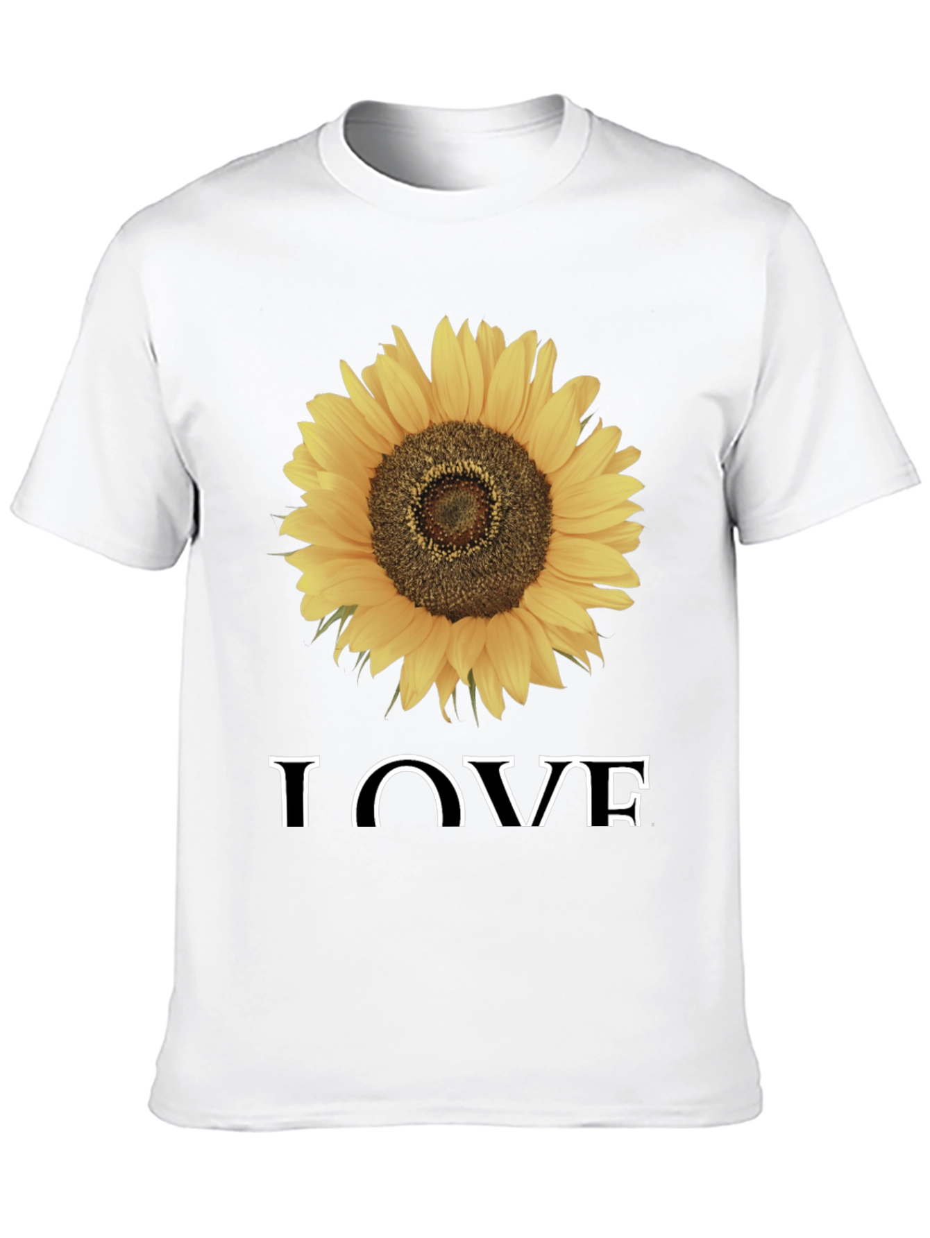 Sunflower Love Graphic Tee - Black